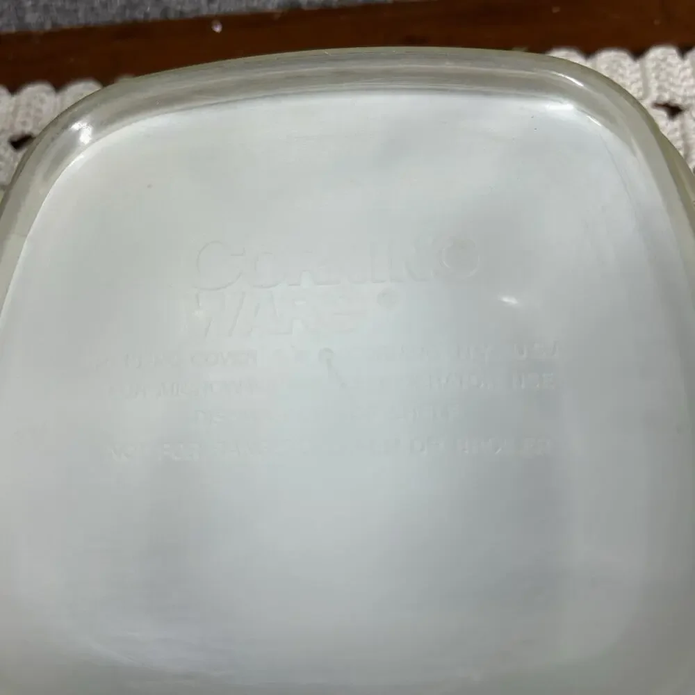 CorningWare Casserole Baking Dish 2 3/4 Cup Size Spice of Life & Plastic Lid 70s